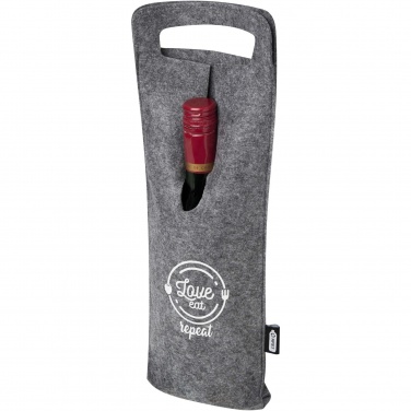 Logotrade promotional giveaways photo of: Felta 75 cl GRS recycled felt wine bag