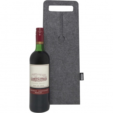 Logo trade promotional giveaway photo of: Felta 75 cl GRS recycled felt wine bag