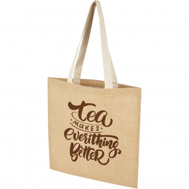 Logo trade advertising products image of: Juta 300 g/m² jute tote bag 7L