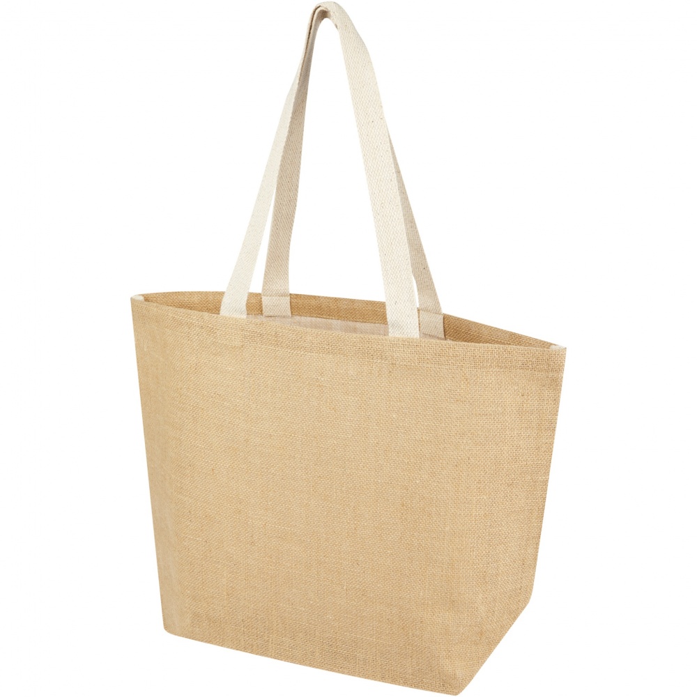 Logo trade promotional merchandise image of: Juta 300 g/m² jute tote bag 12L