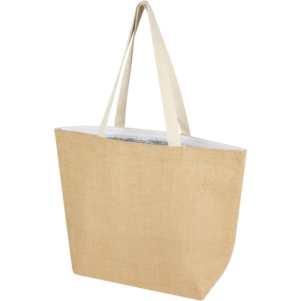 Logotrade promotional gift image of: Juta 300 g/m² jute cooler tote bag 12L