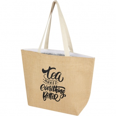 Logo trade business gift photo of: Juta 300 g/m² jute cooler tote bag 12L