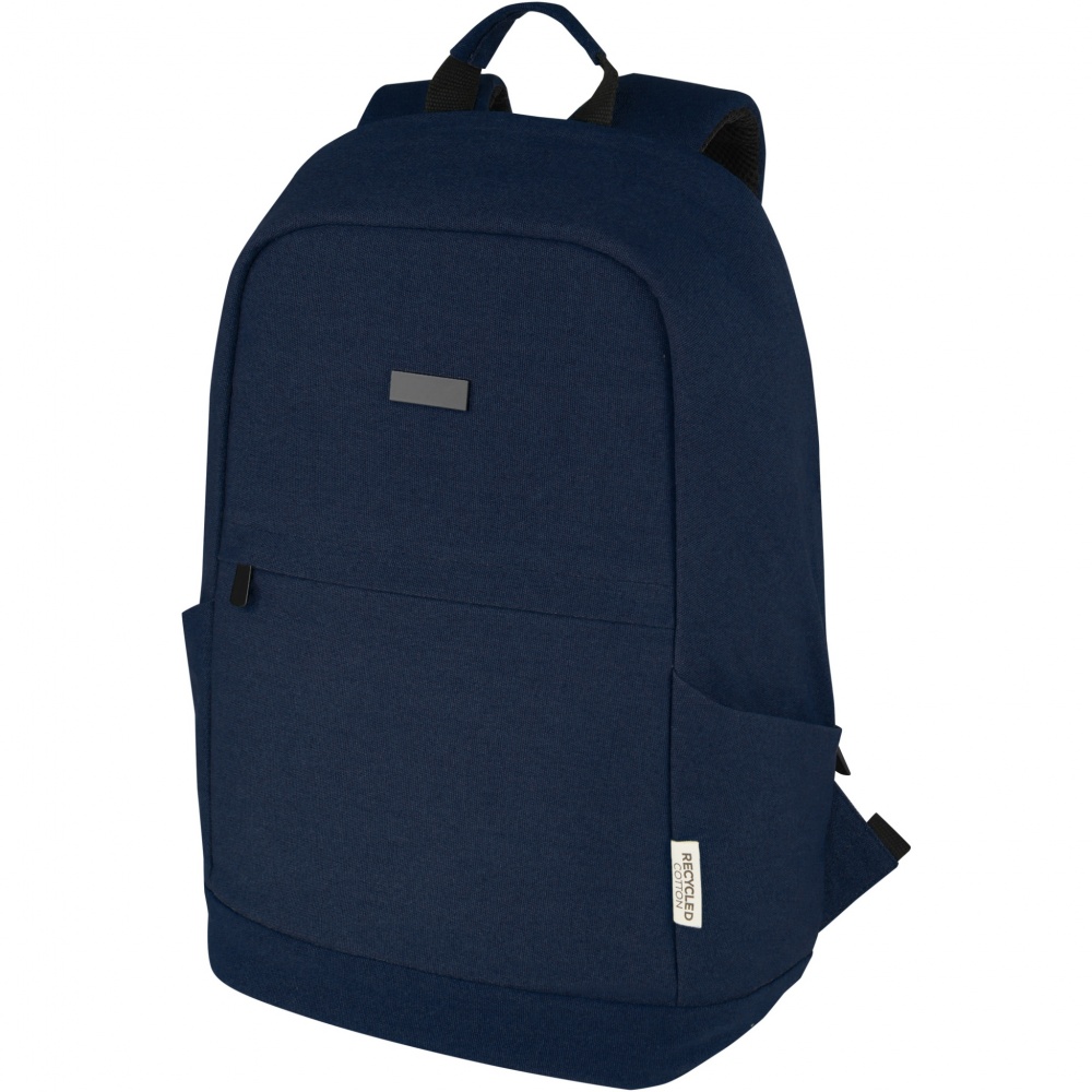 Logotrade promotional merchandise image of: Joey 15.6" GRS recycled canvas anti-theft laptop backpack 18L