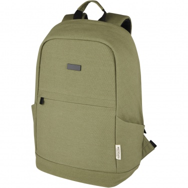 Logo trade promotional products image of: Joey 15.6" GRS recycled canvas anti-theft laptop backpack 18L