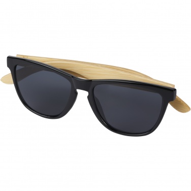 Logo trade promotional items image of: Sun Ray ocean bound plastic and bamboo sunglasses