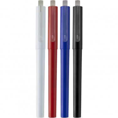 Logo trade advertising product photo of: Mauna recycled PET gel rollerball pen