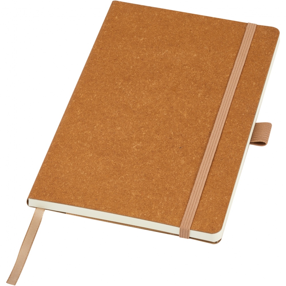 Logo trade advertising products image of: Kilau recycled leather notebook 