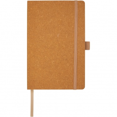 Logo trade promotional items picture of: Kilau recycled leather notebook 