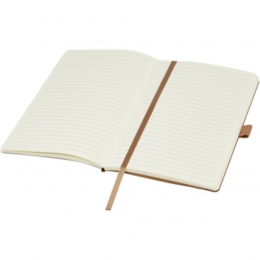 Logo trade promotional giveaways picture of: Kilau recycled leather notebook 