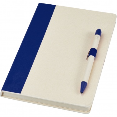 Logotrade corporate gift picture of: Dairy Dream A5 size reference recycled milk cartons notebook and ballpoint pen set