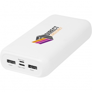 Logo trade promotional merchandise photo of: Electro 20.000 mAh recycled plastic power bank 