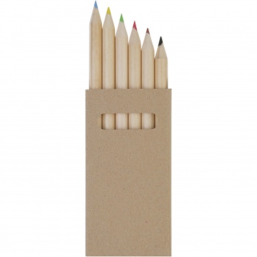 Logotrade promotional gift image of: Artemaa 6-piece pencil colouring set