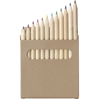 Logo trade corporate gifts picture of: Artemaa 12-piece pencil colouring set