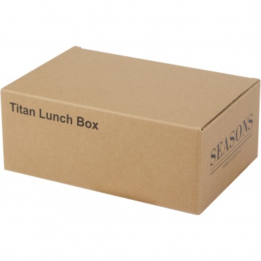 Logo trade promotional giveaway photo of: Titan recycled stainless steel lunch box