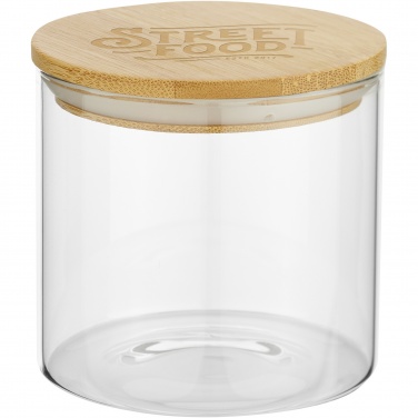 Logo trade promotional item photo of: Boley 320 ml glass food container