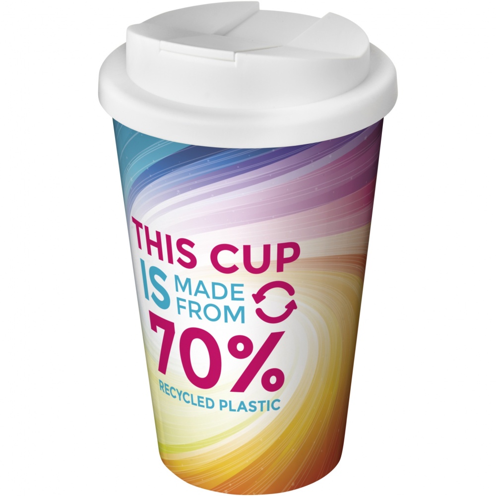 Logo trade promotional giveaways image of: Brite-Americano® Eco 350 ml spill-proof insulated tumbler