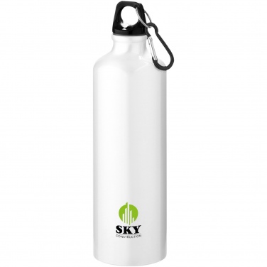 Logotrade promotional item picture of: Oregon 770 ml RCS certified recycled aluminium water bottle with carabiner