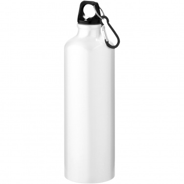 Logo trade corporate gifts image of: Oregon 770 ml RCS certified recycled aluminium water bottle with carabiner