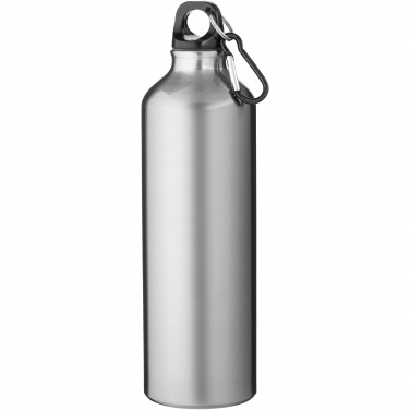 Logo trade promotional merchandise picture of: Oregon 770 ml RCS certified recycled aluminium water bottle with carabiner