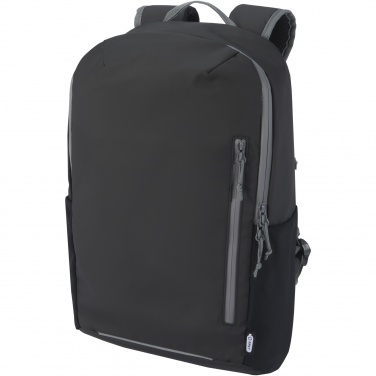 Logo trade promotional gifts image of: Aqua 15" GRS recycled water resistant laptop backpack 21L