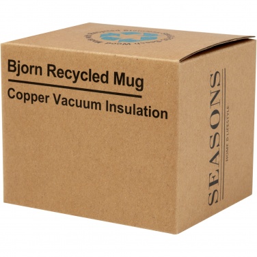 Logotrade promotional gift image of: Bjorn 360 ml RCS certified recycled stainless steel mug with copper vacuum insulation