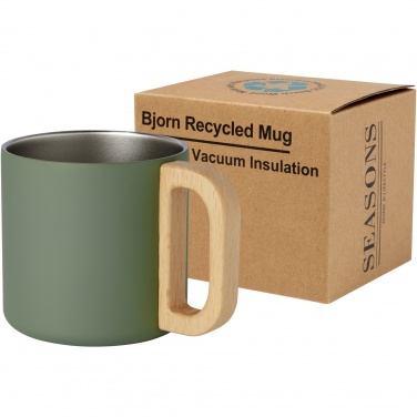 Logo trade promotional product photo of: Bjorn 360 ml RCS certified recycled stainless steel mug with copper vacuum insulation