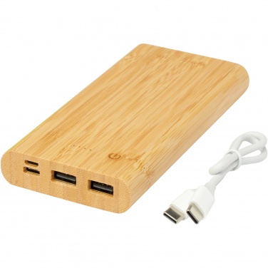 Logotrade business gift image of: Tulda 10.000 mAh bamboo power bank