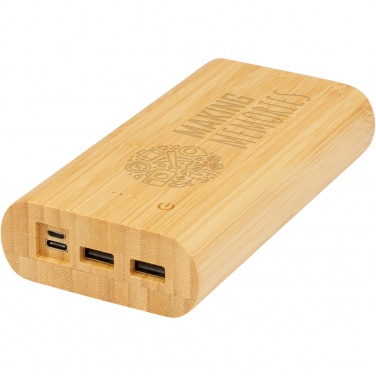 Logo trade promotional item photo of: Tulda 20.000 mAh bamboo power bank