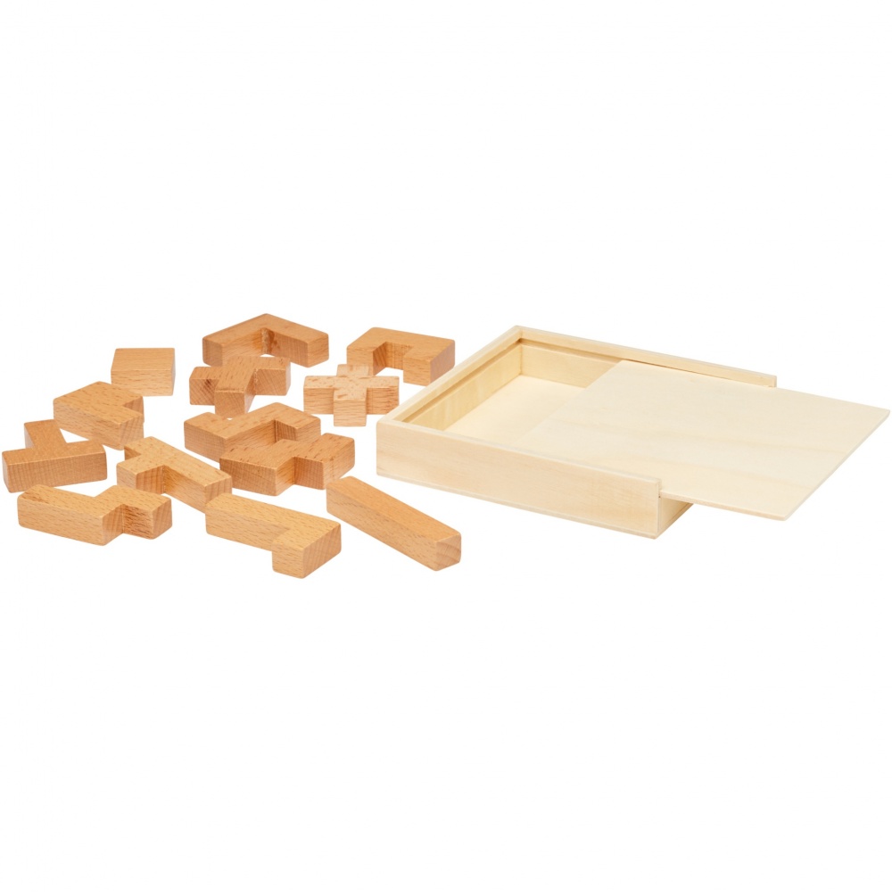 Logo trade promotional items image of: Bark wooden puzzle