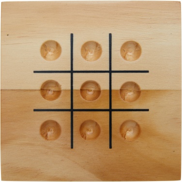 Logo trade promotional items picture of: Strobus wooden tic-tac-toe game