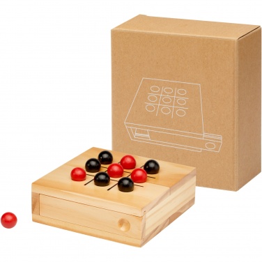 Logo trade advertising product photo of: Strobus wooden tic-tac-toe game