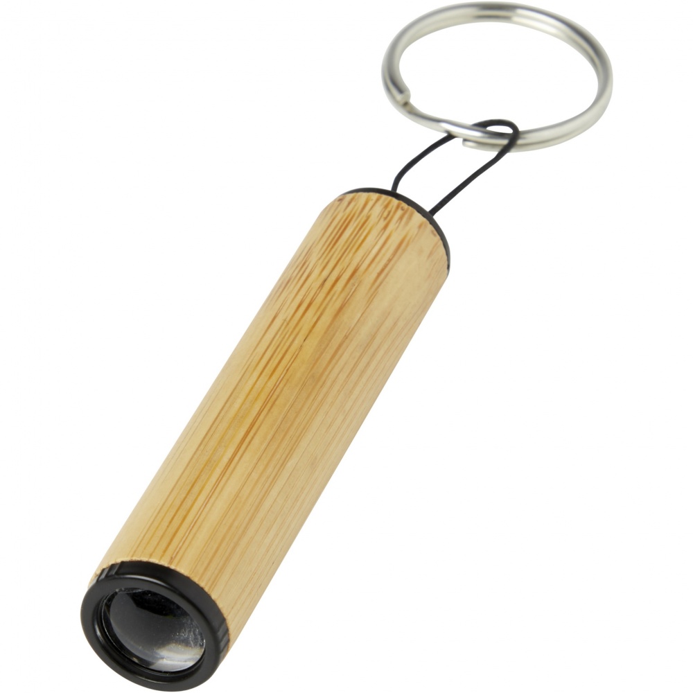 Logotrade advertising product image of: Cane bamboo key ring with light