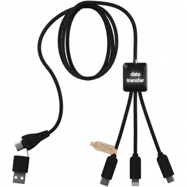 Logo trade promotional items picture of: SCX.design C45 5-in-1 rPET charging cable with data transfer