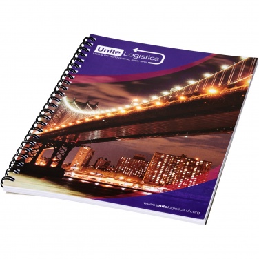 Logo trade advertising products picture of: Desk-Mate® A4 spiral notebook with printed back cover