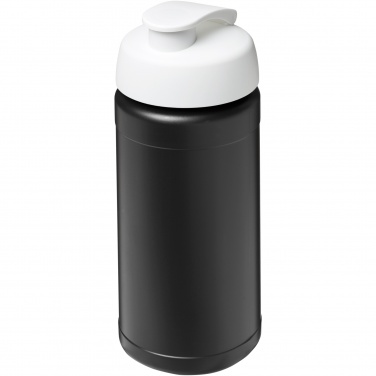 Logo trade promotional gift photo of: Baseline 500 ml recycled sport bottle with flip lid