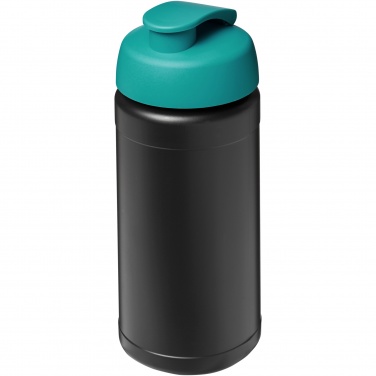 Logotrade promotional product picture of: Baseline 500 ml recycled sport bottle with flip lid