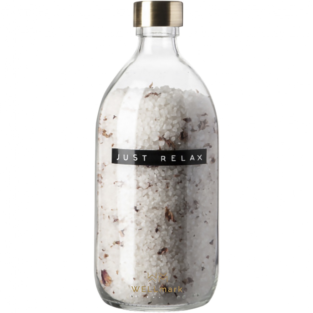 Logo trade promotional gift photo of: Wellmark Just Relax 500 ml bath salt - roses fragrance