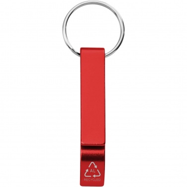 Logotrade promotional items photo of: Tao RCS recycled aluminium bottle and can opener with keychain 