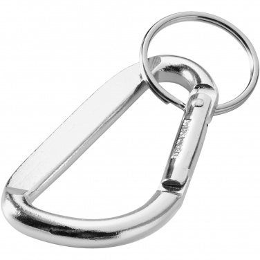 Logotrade promotional product picture of: Timor RCS recycled aluminium carabiner keychain