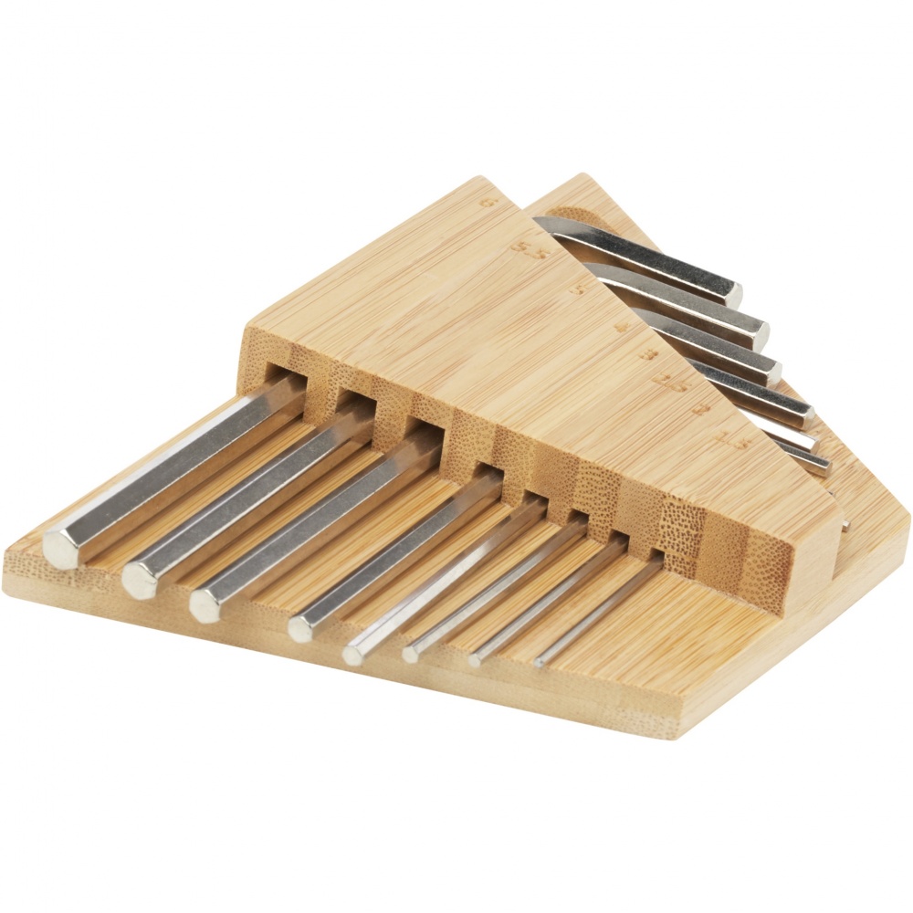 Logotrade promotional products photo of: Allen bamboo hex key tool set