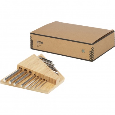 Logotrade promotional product image of: Allen bamboo hex key tool set