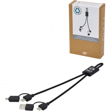 Logotrade promotional products photo of: Connect 6-in-1 RCS recycled aluminium 45W quick charge & data transfer cable