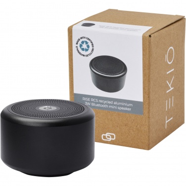 Logotrade promotional item image of: Rise 3W RCS recycled aluminium Bluetooth® mini speaker 