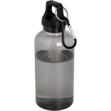 Logotrade promotional item picture of: Oregon 400 ml RCS certified recycled plastic water bottle with carabiner