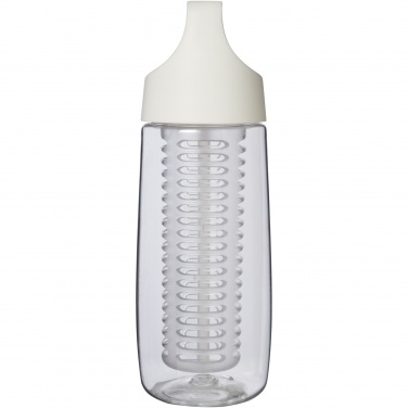 Logotrade advertising products photo of: HydroFruit 700 ml recycled plastic sport bottle with flip lid and infuser