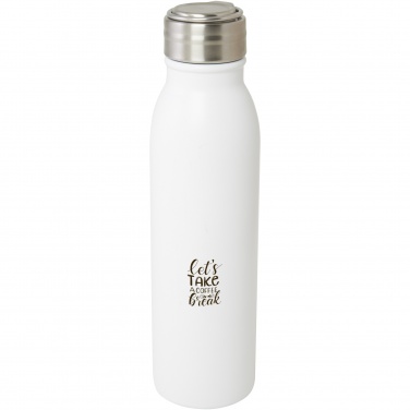 Logo trade advertising products picture of: Harper 700 ml RCS certified stainless steel water bottle with metal loop