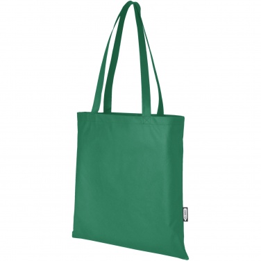 Logo trade promotional giveaway photo of: Zeus GRS recycled non-woven convention tote bag 6L