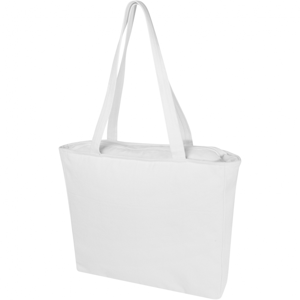 Logo trade business gifts image of: Weekender 500 g/m² Aware™ recycled tote bag