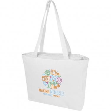 Logo trade promotional merchandise picture of: Weekender 500 g/m² Aware™ recycled tote bag