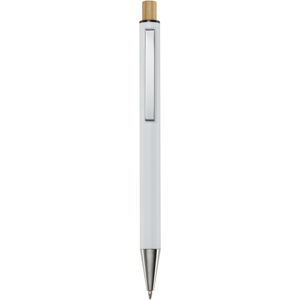 Logo trade promotional items image of: Cyrus recycled aluminium ballpoint pen (blue ink)